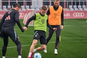 优直播-拜仁官方：基米希、奥利塞、帕利尼亚等部分国脚今天归队训练
